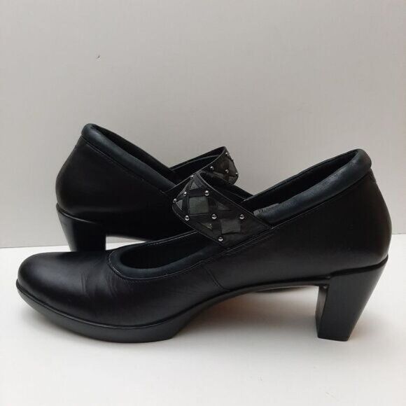 NAOT Almond Toe Classic Mary-Jane Pumps Genuine Leather Black Sz 11 - Picture 11 of 15